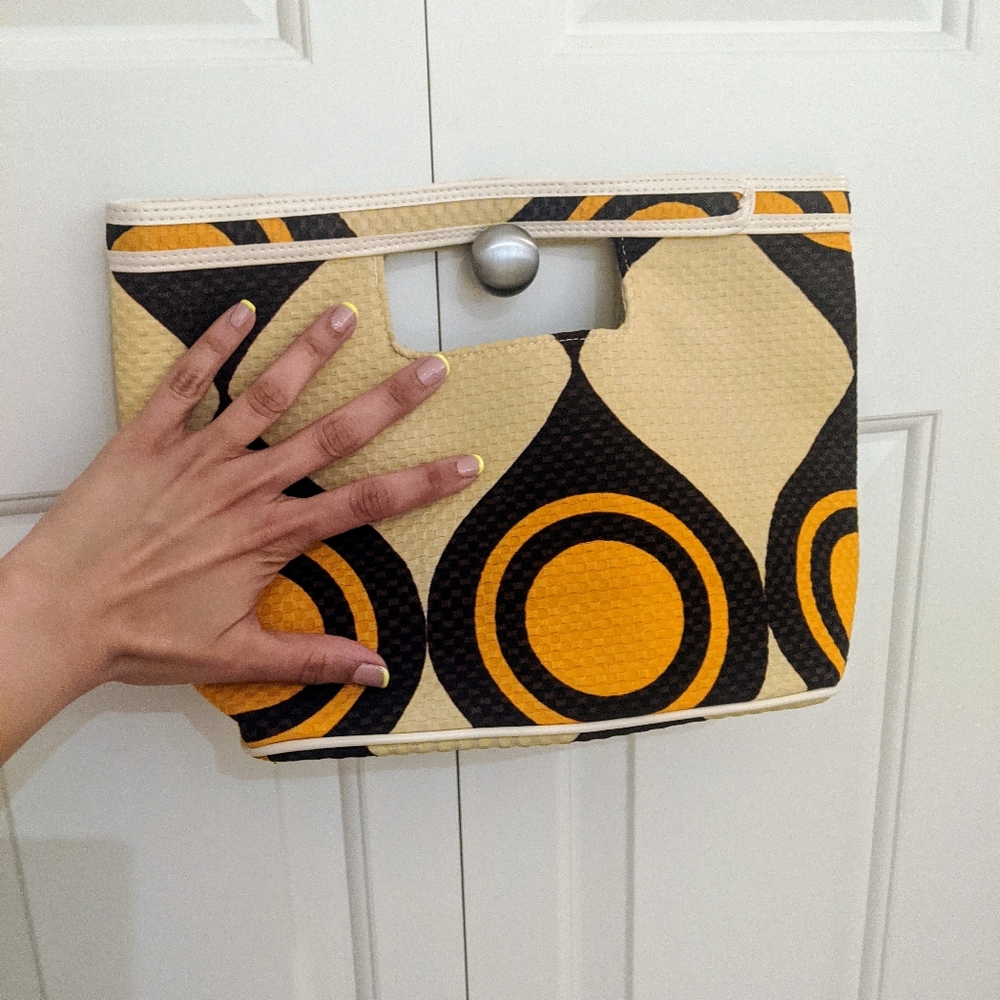 Handmade retro print handbag - Picture 2 of 3